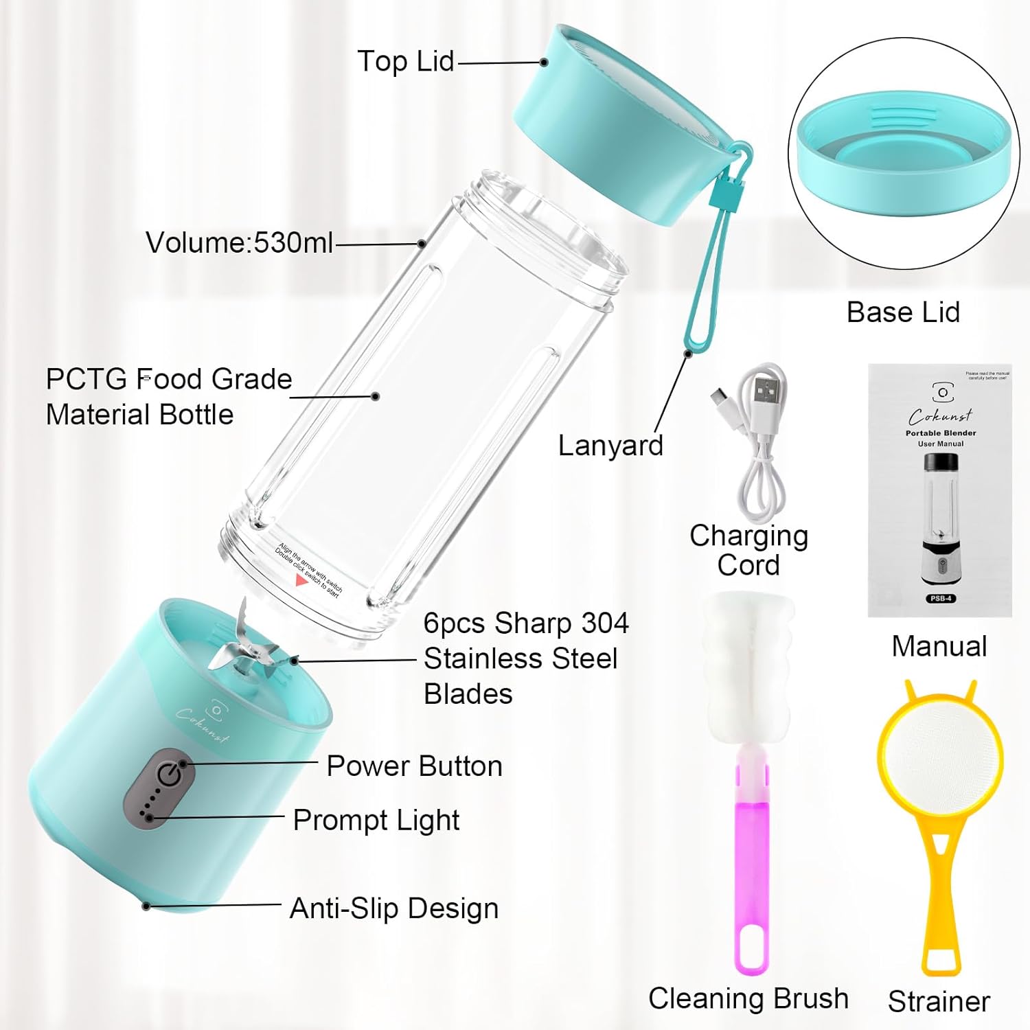 Mixeur portable électrique (Jus) 